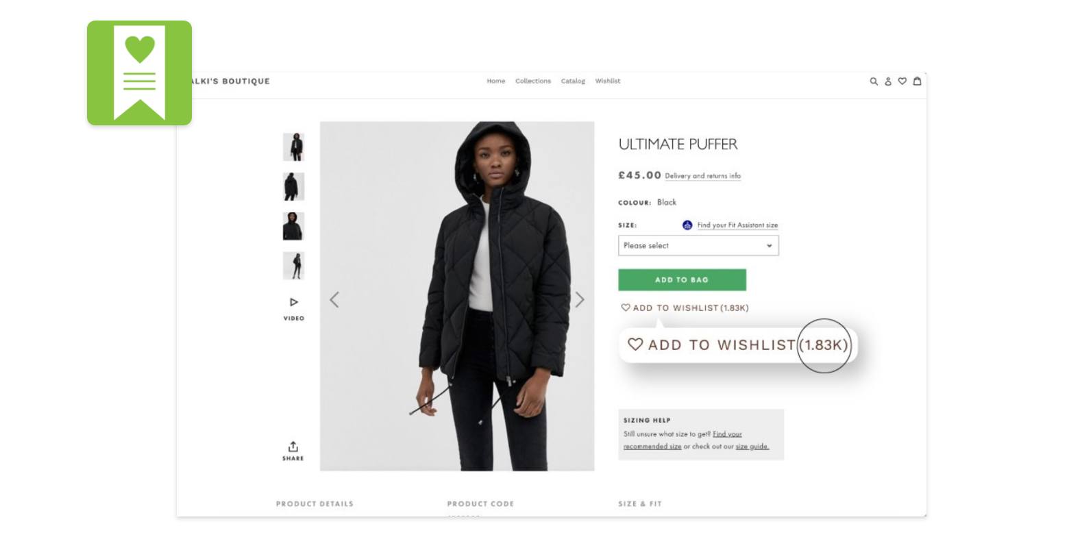 product page layout